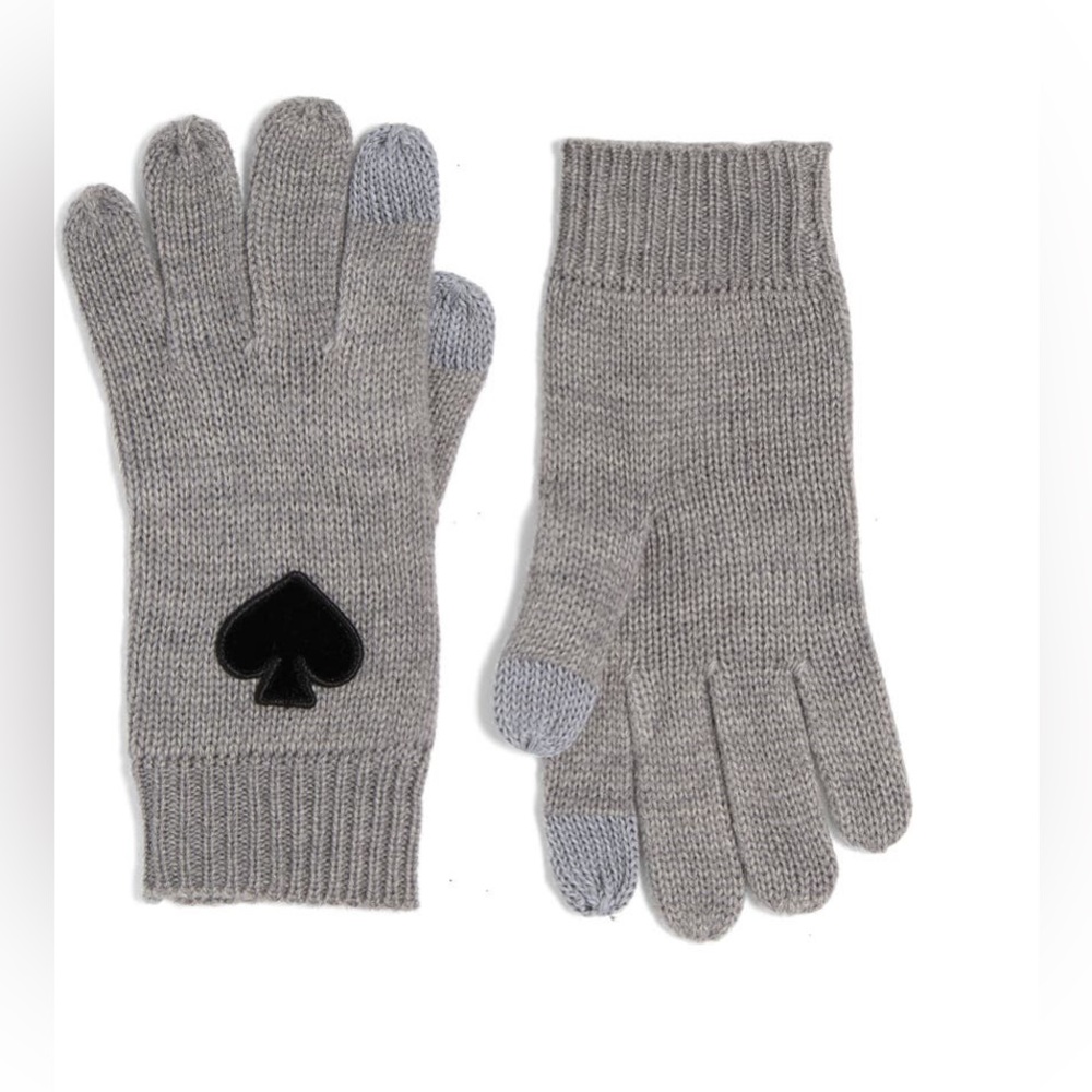 Kate Spade Gloves in Heather Grey